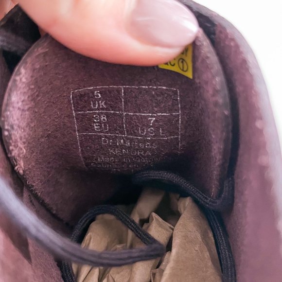 Dr. Martens Red Heeled Kendra Boots Women's Size 7 Arcadia Leather Platform - Picture 12 of 12